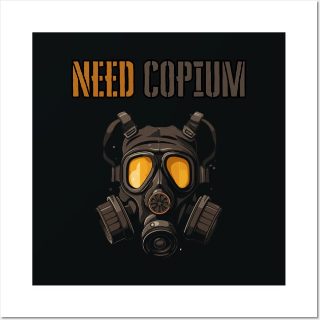 Need Copium, Twitch emote, slang Wall Art by Pattyld